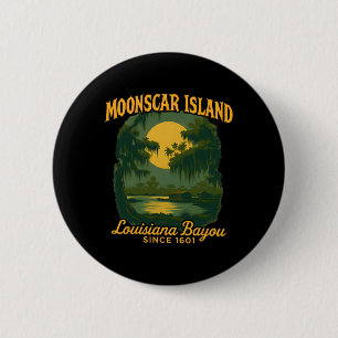 Moonscar Island Retro Cartoon Halloween Zombie Isl Button