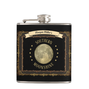 Moonshine Flask mit Ihrem Namen oder Ihren Initial Flachmann