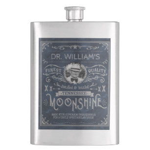 Moonshine Hinterwäldler-Medizin-Vintages Flachmann