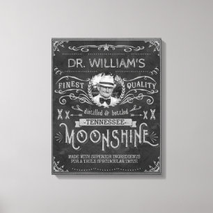 Moonshine Hinterwäldler-Medizin-Vintages Leinwanddruck