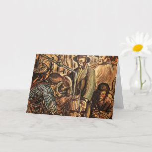 Moonshiners machen weißen Blitz Whiskey Liquor Karte