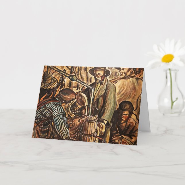 Moonshiners machen weißen Blitz Whiskey Liquor Karte (Kleine Pflanze)