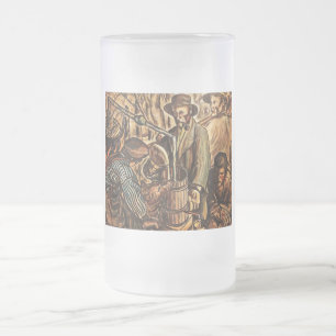 Moonshiners machen weißen Blitz Whiskey Liquor Mattglas Bierglas