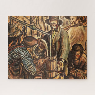 Moonshiners machen weißen Blitz Whiskey Liquor Puzzle