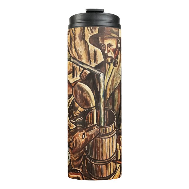 Moonshiners machen weißen Blitz Whiskey Liquor Thermosbecher (Vorderseite)