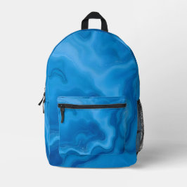 Moonstone Blue Bedruckter Rucksack