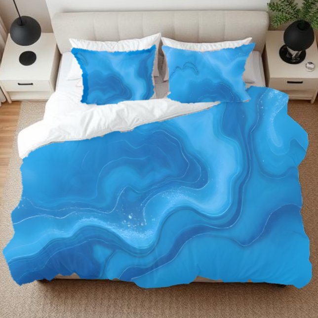 Moonstone Blue- Kissenbezug (Moonstone Blue-bedding pillow case and duvet cover)