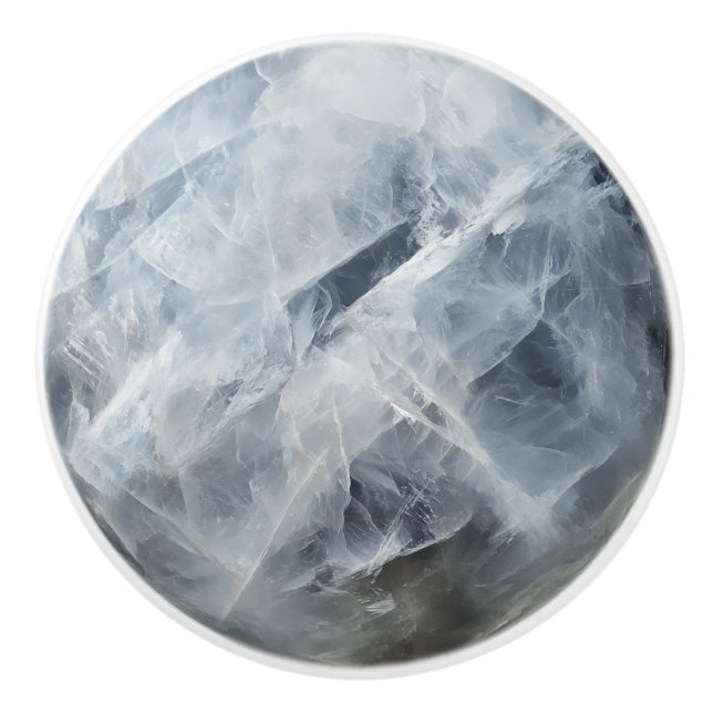 Moonstone Gem Muster Keramikknauf (Vorderseite)