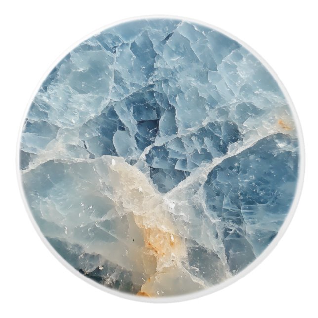 Moonstone Gemstone-Muster Keramikknauf (Vorderseite)