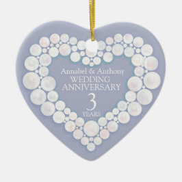 Moonstone Hochzeitstag 3. oder 13. Keramik Ornament