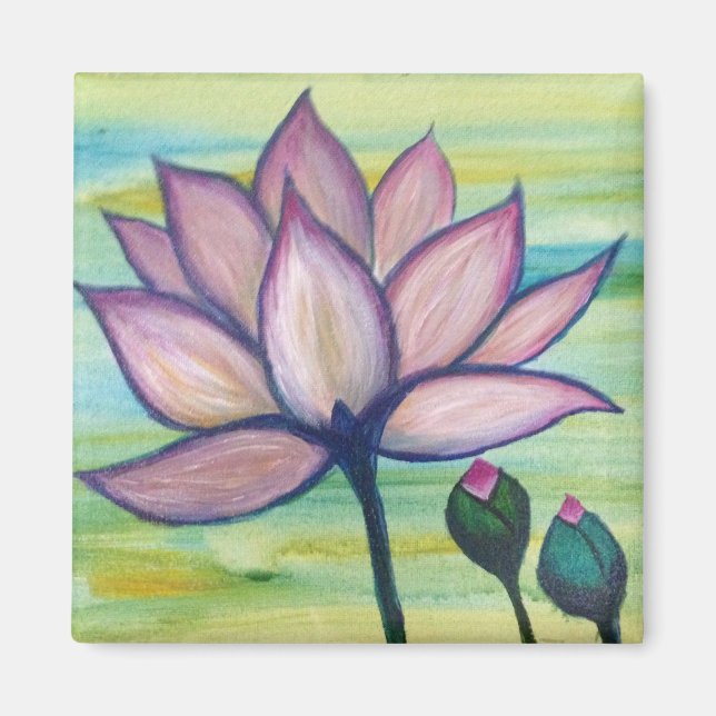 Moonstudio - Pink Lotus Magnet (Vorne)