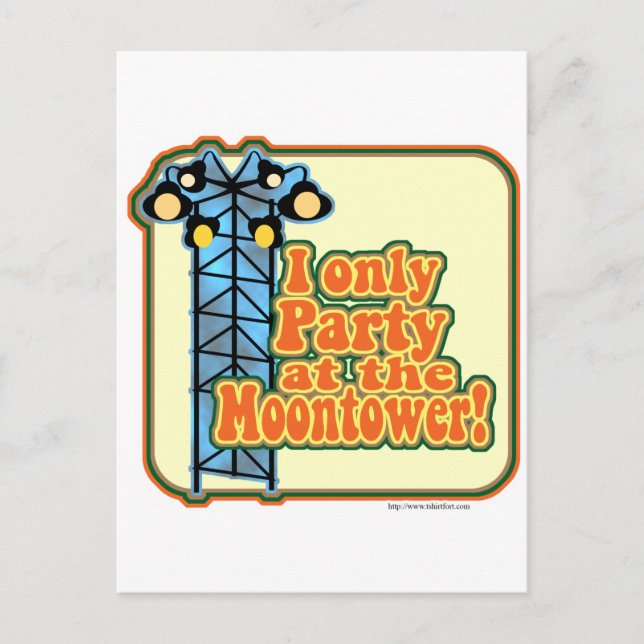 Moontower-Party Postkarte (Vorderseite)