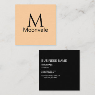 Moonvale Elegante Business Card - Minimalistisch Telefonnummerkarte