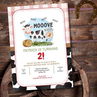 Mooove Farm Theme Geburtstagseinladung Einladung