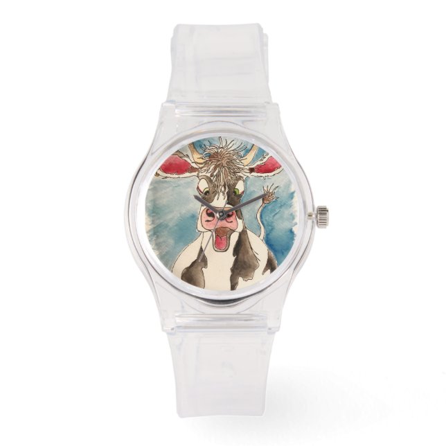 Mooowatt Zeit ist es?! Armbanduhr (Vorderseite)