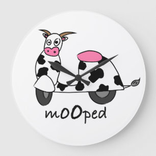 Mooped! Große Wanduhr