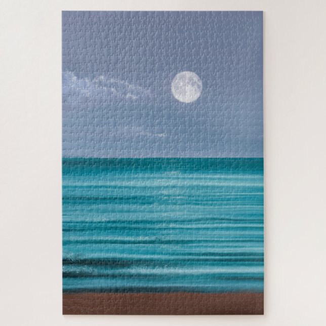 Mooraufstieg über aquamarines Meer Puzzle (Vertikal)