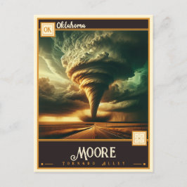 Moore, Oklahoma | VINTAG Postkarte