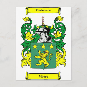Moore-Wappen Postkarte