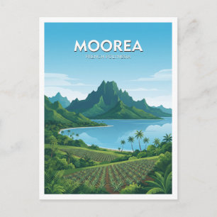 Moorea, Französisch-Polynesien Maharepa Postkarte
