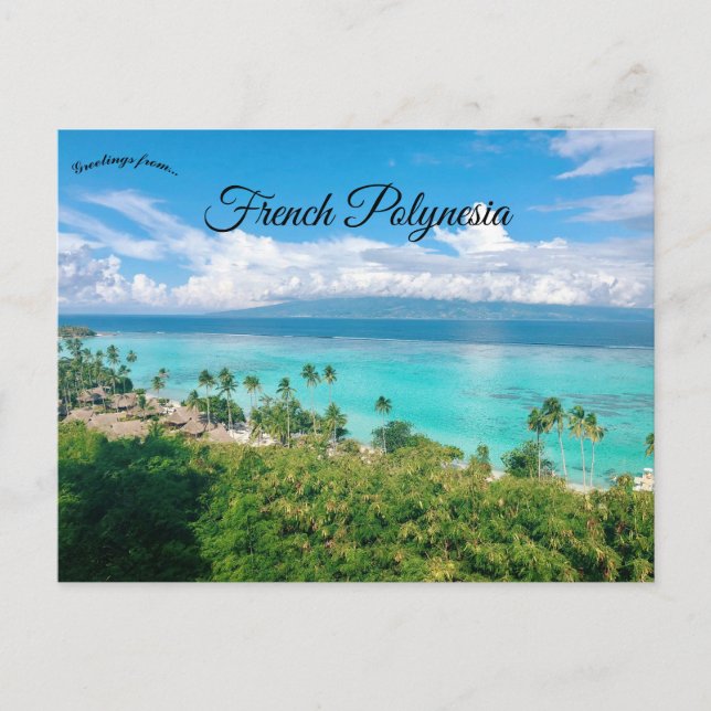 Mo'orea Französisch-Polynesien Postkarte (Vorderseite)
