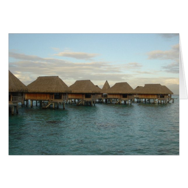 Moorea Huts in Dusk (Vorderseite (Horizontal))