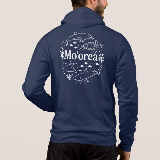 Moorea Lagoon Scuba Diving Hoodie (Rückseite)