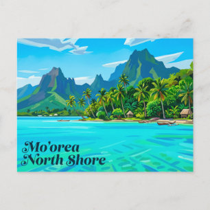 Mo'orea Nordküste Französisch-Polynesien Postkarte