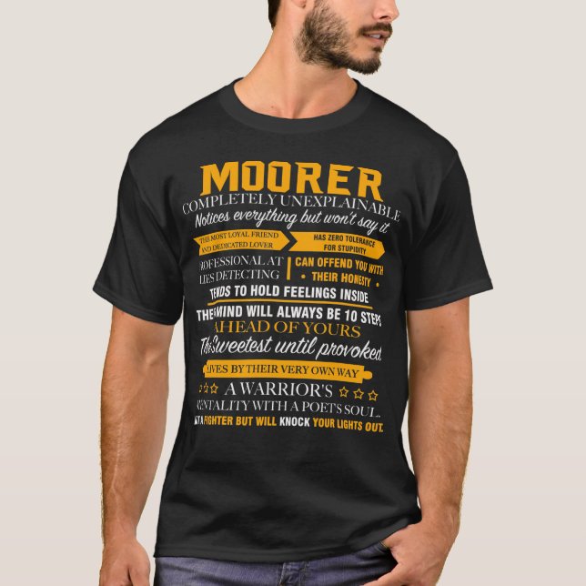 MOORER völlig unerklärlich T-Shirt (Vorderseite)