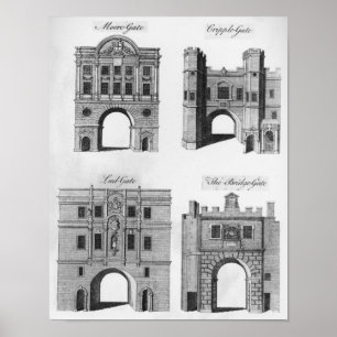 Moorgate, Cripplegate, Ludgate Bridgegate Poster