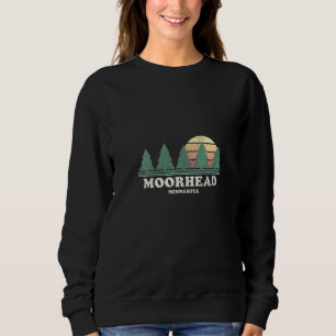 Moorhead Mn Vintag Throwback Retro 70er Sweatshirt