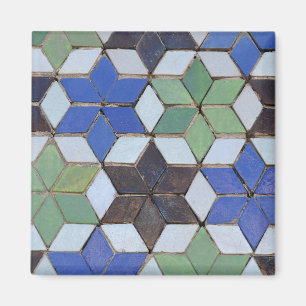 Moorish Mosaic Star Design Magnet