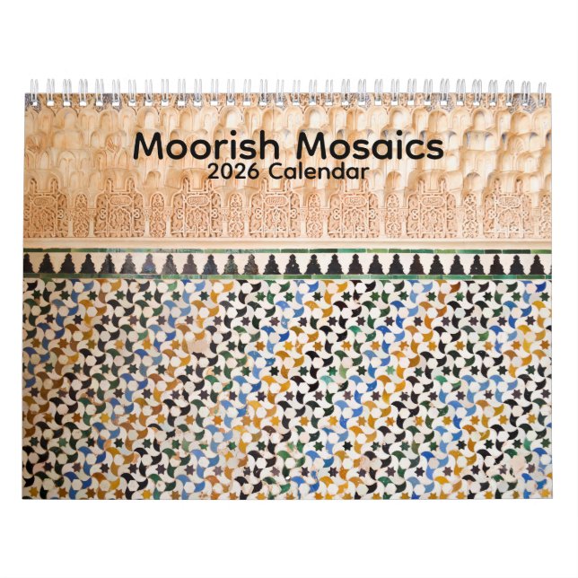 Moorish Mosaics 2026 Calendar Kalender (Titelbild)