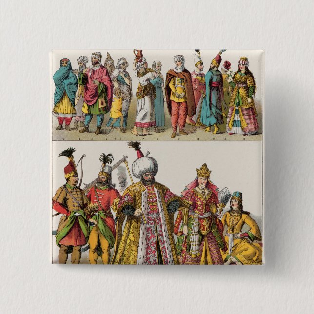 Moorish-und das Türkische-Kleid Button (Vorderseite)