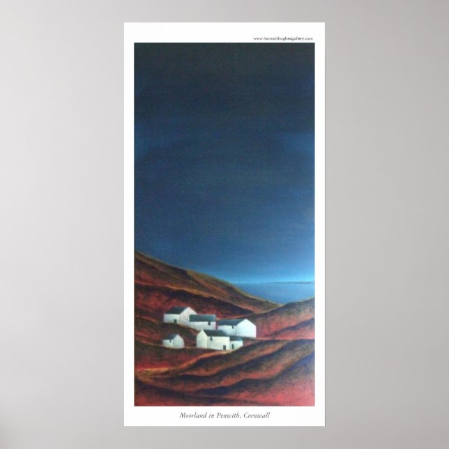 Moorland in Penwith, Cornwall Poster (Vorne)