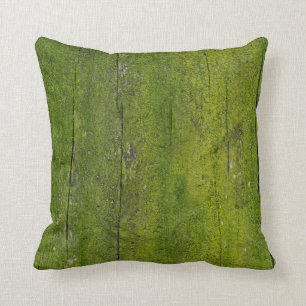 Moos auf Holzstruktur Kissen