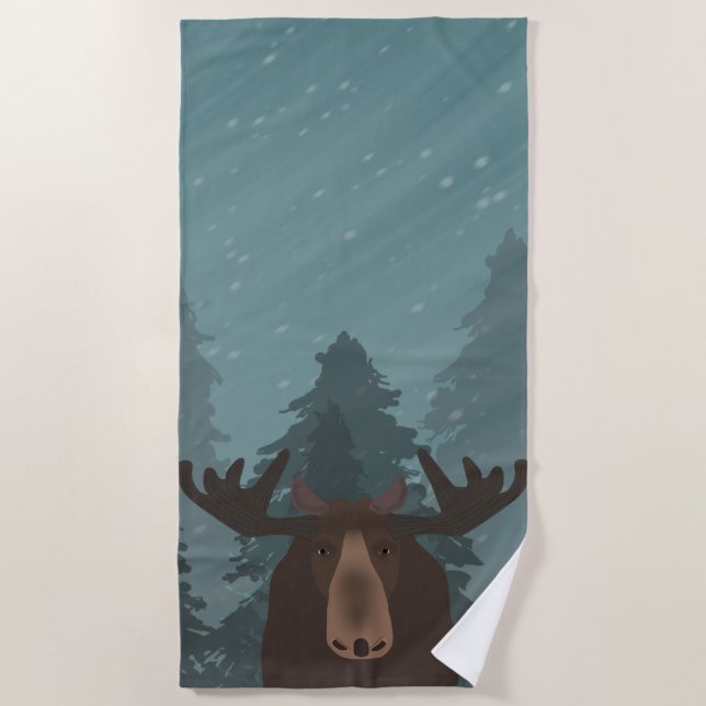 Moos Beach Handtuch (Vorderseite)
