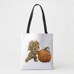 Moos-Elfe-Kürbis-Herbst-Tasche