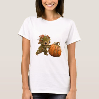 Moos-Elfen-Kürbis-Herbst-T-Shirt T-Shirt