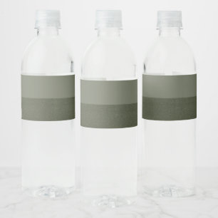 Moos Green Duo Wasserflasche Wasserflaschenetikett