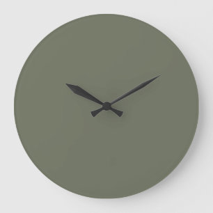Moos Green Minimalistisch Wall Clock Große Wanduhr