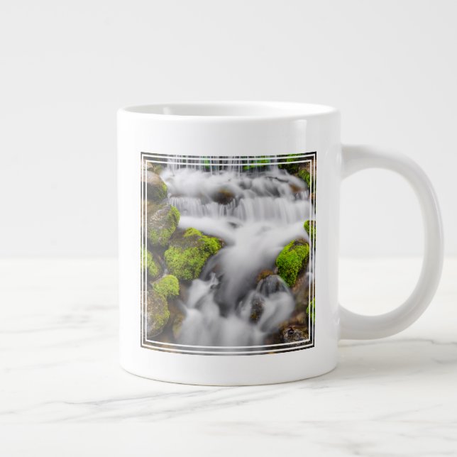 Moos rund um den Frühling Jumbo-Tasse (Rechts)