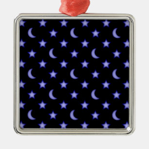 Moos und Sternmuster Ornament Aus Metall