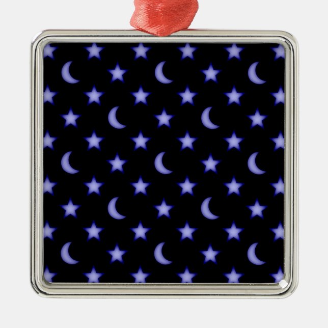 Moos und Sternmuster Ornament Aus Metall (Vorne)