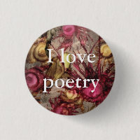 Moosbeer"ich Liebe-Poesie-" Knopf