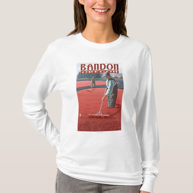Moosbeersumpf-Ernte - Bandon, Oregon T-Shirt (Vorderseite)