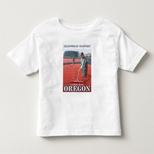 Moosbeersumpf-Ernte - Gurren-Bucht, Oregon Kleinkind T-shirt (Vorderseite)