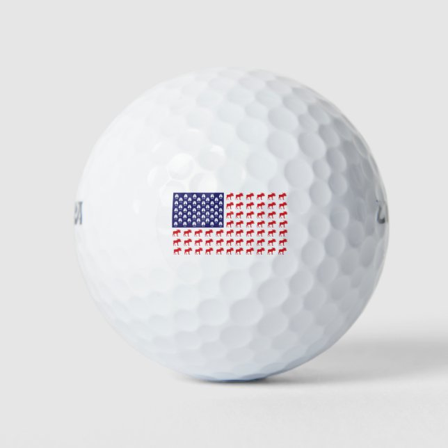 MOOSE American FLAG Golfball (Vorderseite)