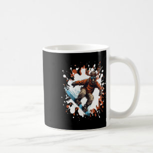 Moose Animal Snowboarden Cool Snowboard Kaffeetasse