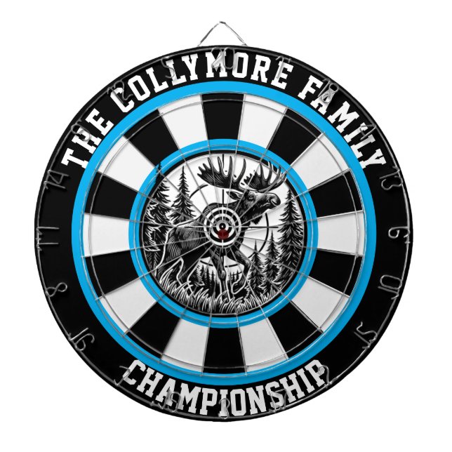 Moose Antlers Forest Target Art Dartscheibe (vorne)